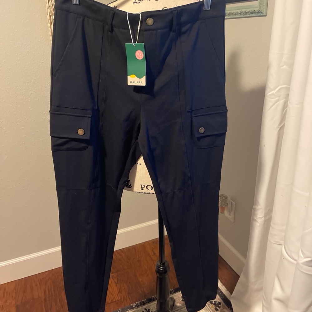 HALARA Black Women's Skinny Cargo Pants